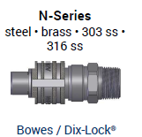 N series steel brass 303 ss 316 ss