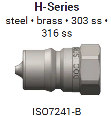 H series steel brass 303 ss 316 ss